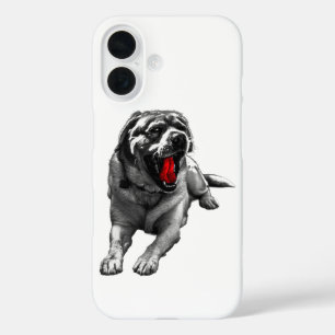Crimson Shadow Hound iPhone 16 Hoesje