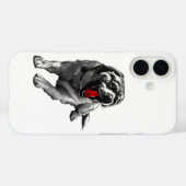 Crimson Shadow Hound Case-Mate iPhone Case (Achterkant (horizontaal))