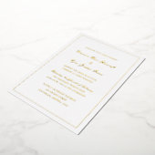 Crimson Simple Wedding Folie Uitnodiging (Gedraaid)