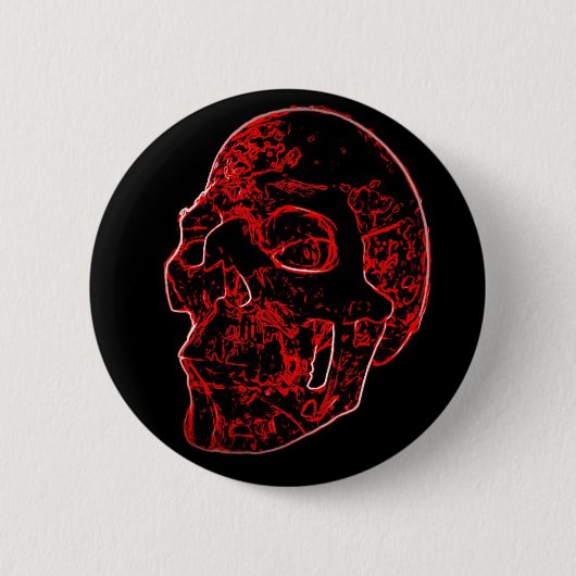 Crimson Skull Button (Voorkant)
