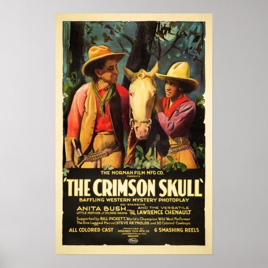 CRIMSON SKULL Richard Norman Old Classic Movie Poster (Voorkant)