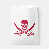 Crimson Skull & Swords Pirate vlag van Calico Jack Bedankzakje (Voorkant)
