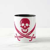 Crimson Skull & Swords Pirate vlag van Calico Jack Mok (Midden)