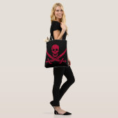 Crimson Skull & Swords Pirate vlag van Calico Jack Tote Bag (Op model)