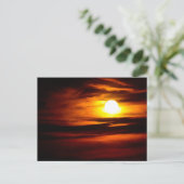 Crimson Sky bij zonsondergang Briefkaart (Staand voorkant)