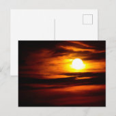 Crimson Sky bij zonsondergang Briefkaart (Voorkant / Achterkant)