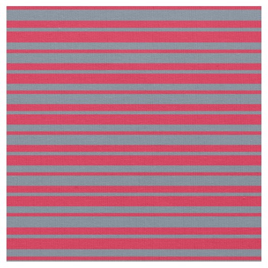 Crimson & Slate Grey Lines/Stripes Pattern Stof (Close Up)