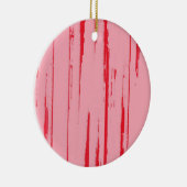Crimson Snoep Pink Keramisch Ornament (Rechts)