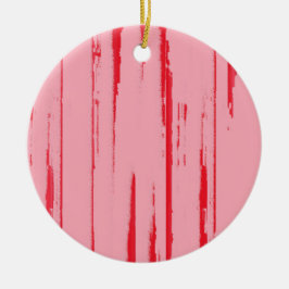 Crimson Snoep Pink Keramisch Ornament