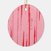 Crimson Snoep Pink Keramisch Ornament (Links)
