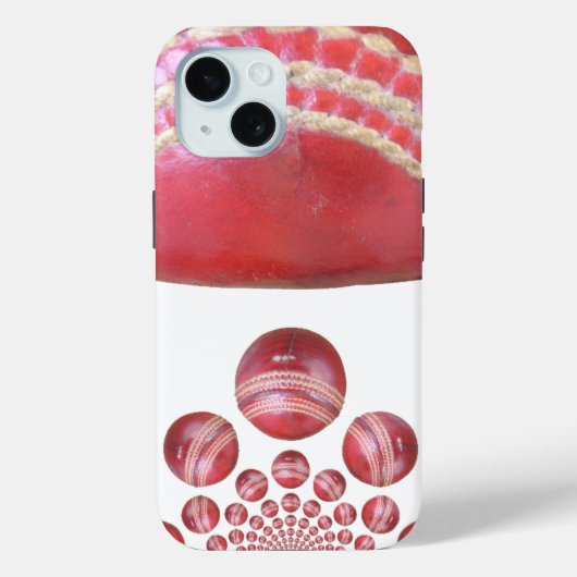 Crimson Spin - Een prachtige rode cricketbal Arti Case-Mate iPhone Case (Achterkant)