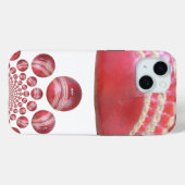 Crimson Spin - Een prachtige rode cricketbal Arti Case-Mate iPhone Case (Achterkant (horizontaal))