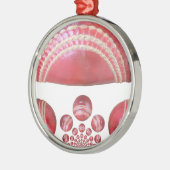 Crimson Spin - Een prachtige rode cricketbal Arti Metalen Ornament (Links)