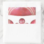 Crimson Spin - Een prachtige rode cricketbal Arti Rechthoekige Sticker (Tas)
