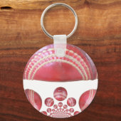 Crimson Spin - Een prachtige rode cricketbal Arti Sleutelhanger (Voorkant)