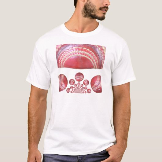 Crimson Spin - Een prachtige rode cricketbal Arti T-shirt (Voorkant)