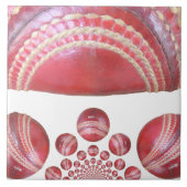 Crimson Spin - Een prachtige rode cricketbal Arti Tegeltje (Voorkant)