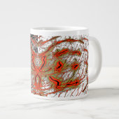 Crimson Spiralcore Jumbo Mug Grote Koffiekop (Voorkant rechts)