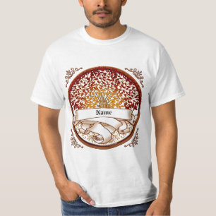 Crimson stamboom achternaam t-shirt