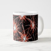Crimson Starburst Jumbo Mug Grote Koffiekop (Voorkant rechts)