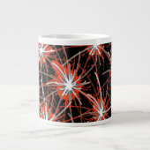 Crimson Starburst Jumbo Mug Grote Koffiekop (Voorkant)