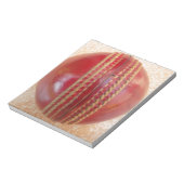 Crimson Stitch Focus: Close-up van het hart van Cr Notitieblok (Linkerzijde)