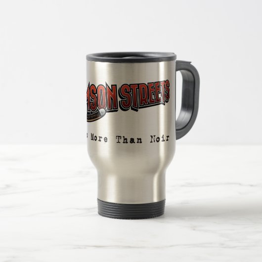 Crimson Streets Logo Travel Mug Reisbeker (Voorkant rechts)