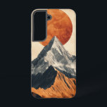 Crimson Summit Glow Phone Case Samsung Galaxy Hoesje<br><div class="desc">Een gloeiende rode zon gaat achter donkere,  grillige toppen in dit opvallende ontwerp vol natuurlijke kracht en visueel drama.</div>