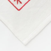 Crimson Sun Anime Silhouet Fleece Deken (Hoek)