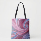 Crimson Swirl Canvas tas (Voorkant)