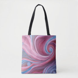 Crimson Swirl Canvas tas