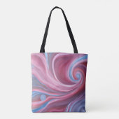 Crimson Swirl Canvas tas (Achterkant)