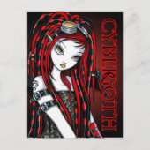 Crimson Tattoo Cybergoth Angel Briefkaart (Voorkant)