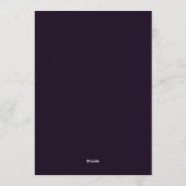 Crimson & Teal Opulent Bloom Wedding Kaart (Achterkant)