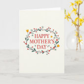 Crimson Text Moederdag Kunstkaart Kaart (Gele Bloem)