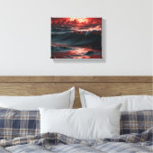 Crimson Tide Canvas Afdruk (Insitu (Slaapkamer))