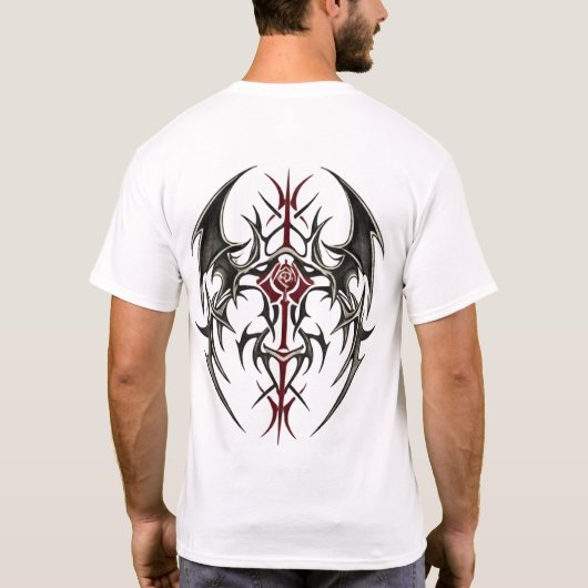 Crimson Tribal Blade T-shirt (Achterkant)