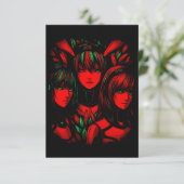 Crimson Trinity Bedankkaart (Staand voorkant)