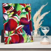 Crimson tropical Singapore Orchids flower art Fotoplaat (Zijkant)