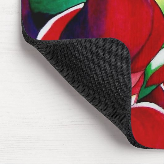 Crimson tropical Singapore Orchids flower art Muismat (Hoek)