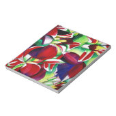 Crimson tropical Singapore Orchids flower art Notitieblok (Linkerzijde)