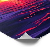 "Crimson Twilight Serenity" - Original Digital Pai Poster (Hoek)