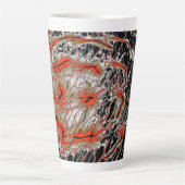Crimson Veinflow Latte Mug Mok (Voorkant)