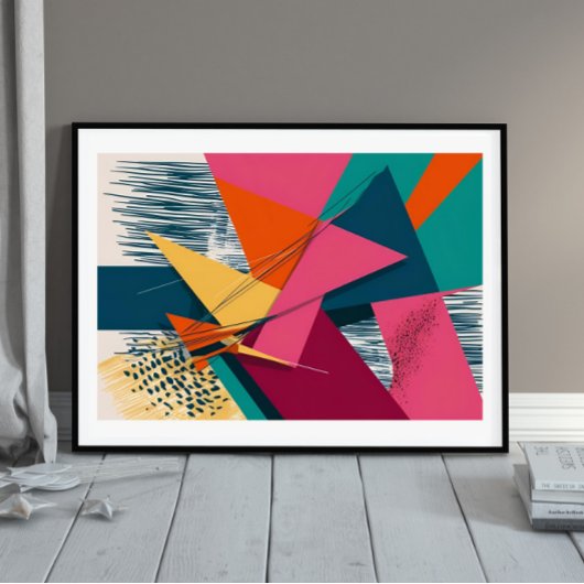 Crimson Velocity Poster