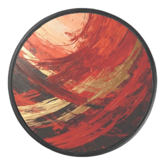 Crimson Vortex Hockey Puck (Voorkant)