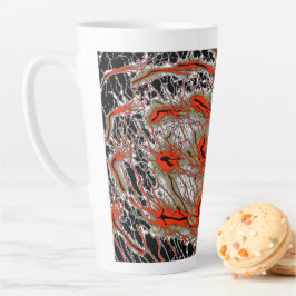Crimson Vortex Latte Mug Mok