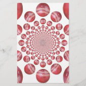 Crimson Vortex: Prachtige rode cricketbalkunst (Voorkant)