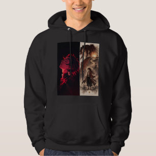 Crimson Warrior Anime Hoodie – Dual Shadow Editie