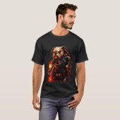 Crimson Warrior Beer – Fantasy Samurai Dier T-Shir T-shirt (Voorkant volledig)