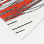 Crimson Wave Motion Fleece Blanket Deken (Hoek)